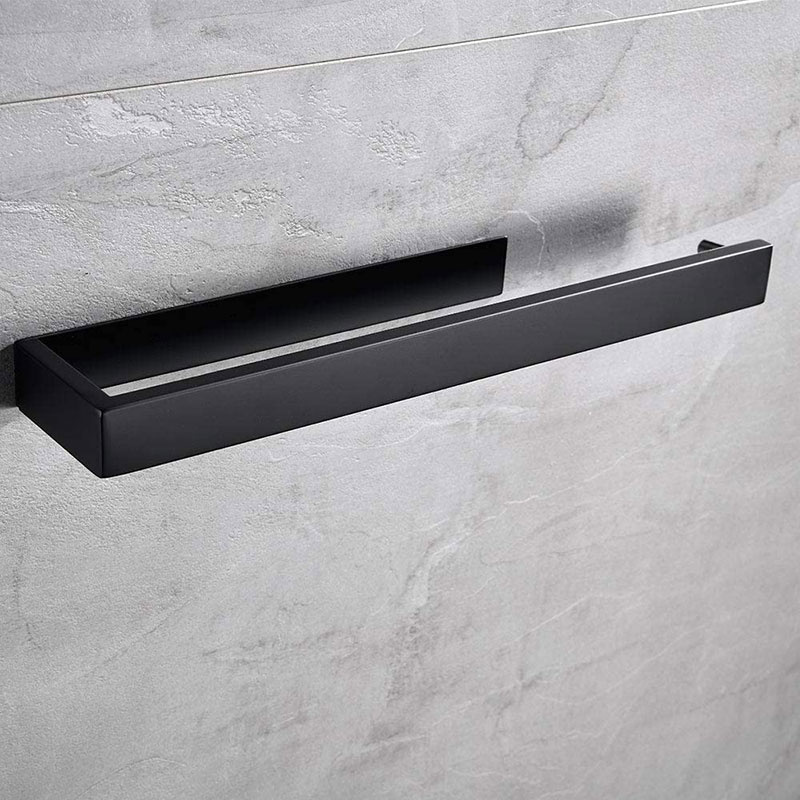 Uchwyt wieszak czarny samoprzylepny na ręczniki AS6622200