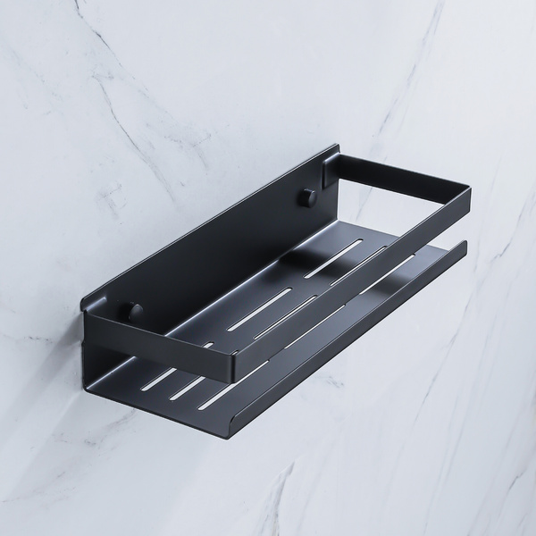 Koszyk półka łazienkowa czarna pod prysznic AS8801600