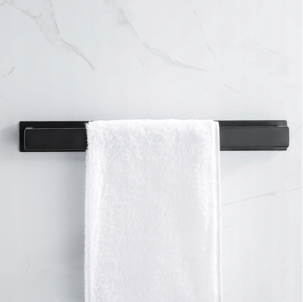 Wieszak łazienkowy czarny samoprzylepny AS8811000-300mm