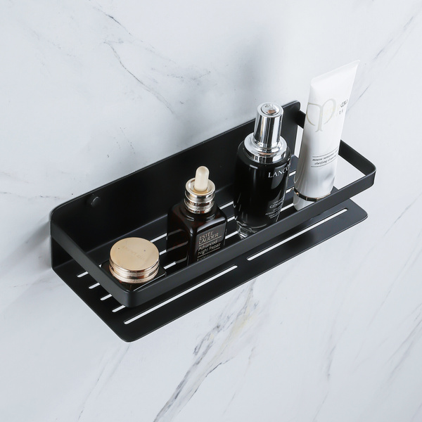 Koszyk półka łazienkowa czarna pod prysznic AS8801000