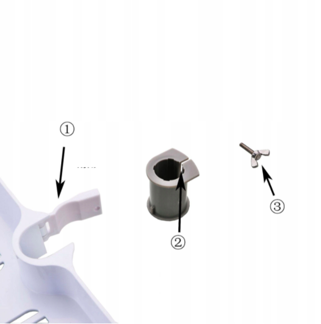 Półka mocowana na drążek prysznicowy AS8800800
