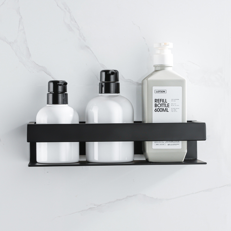 Koszyk półka łazienkowa czarna pod prysznic AS8802000