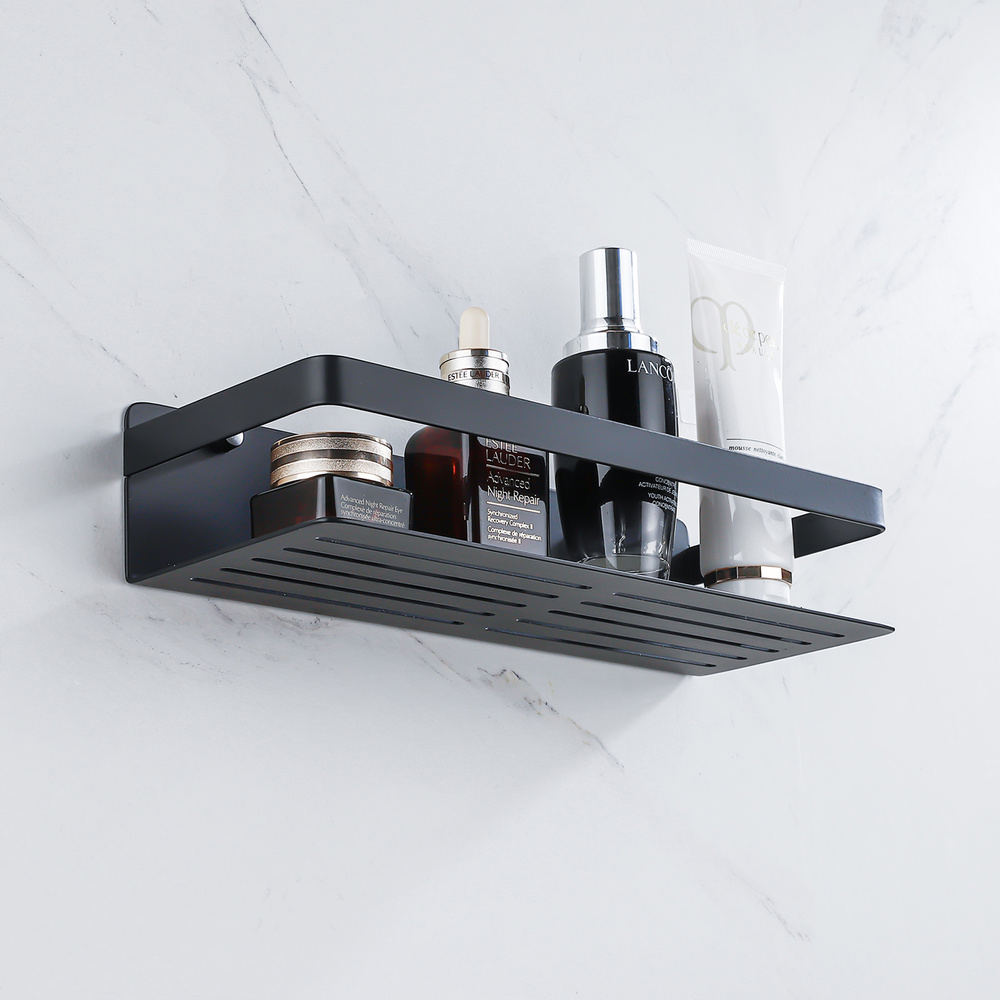 Koszyk półka łazienkowa czarna pod prysznic AS8801000