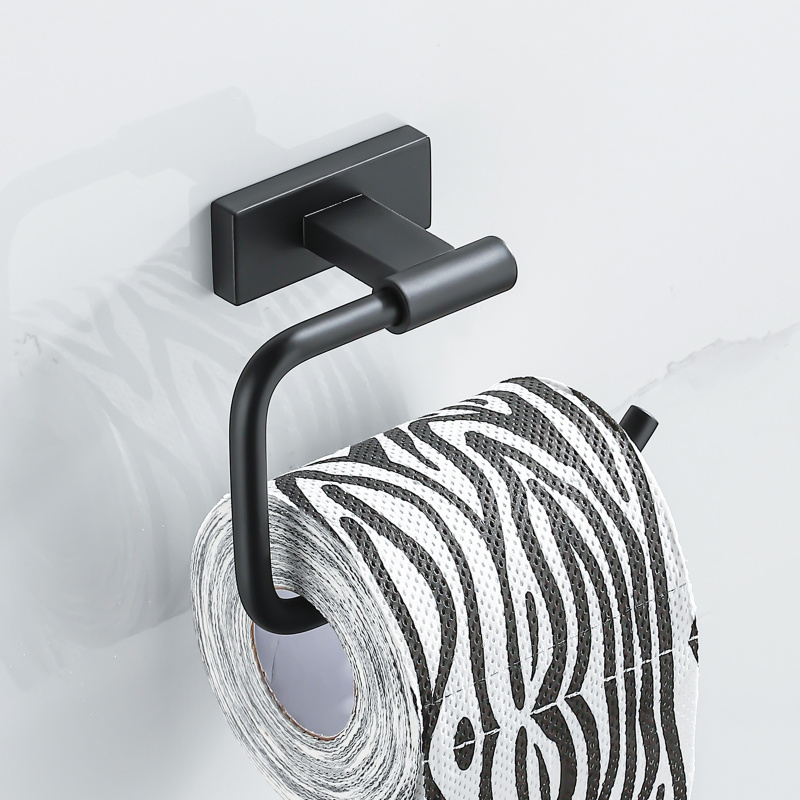 Uchwyt na papier toaletowy czarny AS8619500