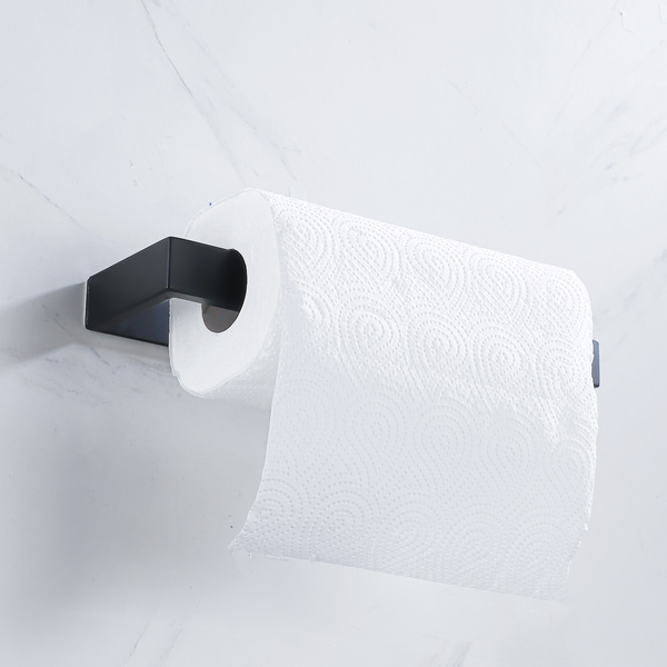 Uchwyt wieszak czarny samoprzylepny na ręczniki AS6622200