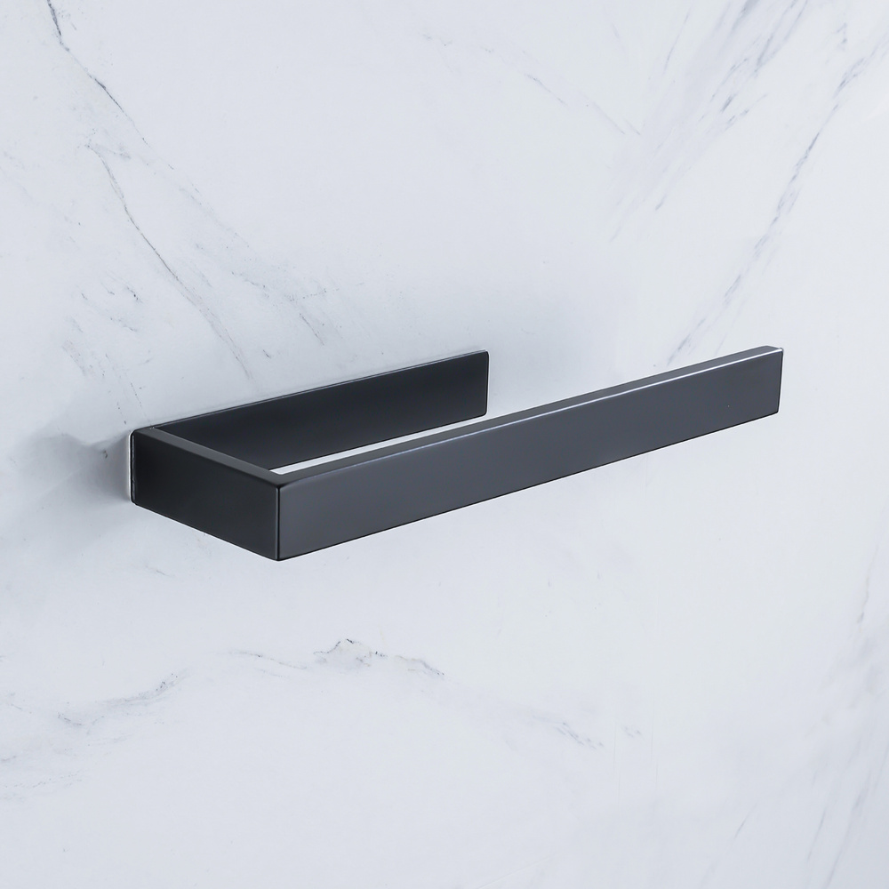 Uchwyt wieszak czarny samoprzylepny na ręczniki AS6622200