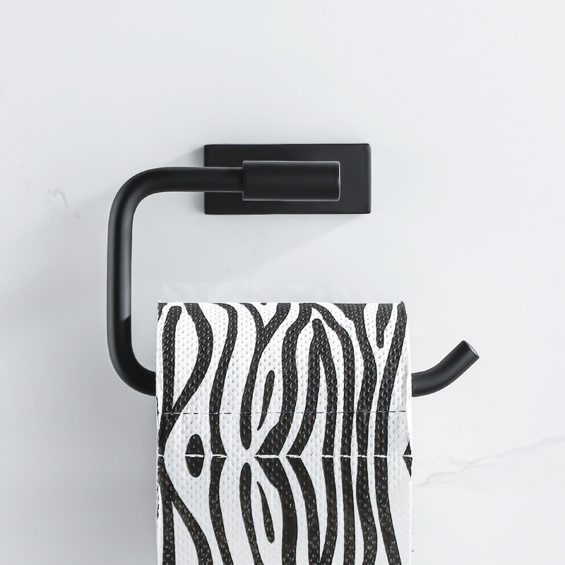 Uchwyt na papier toaletowy czarny AS8619500