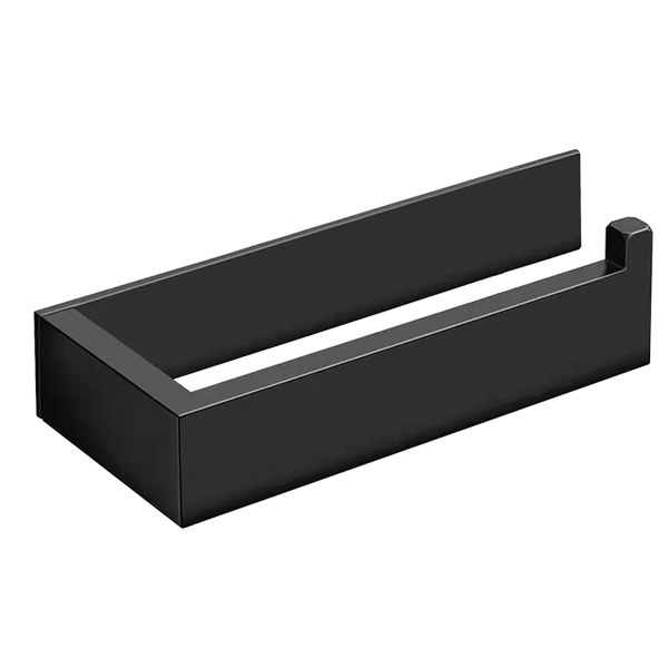 Uchwyt na papier toaletowy czarny samoprzylepny AS8619200