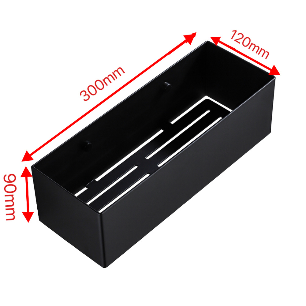 Koszyk półka łazienkowa czarna pod prysznic AS8802900