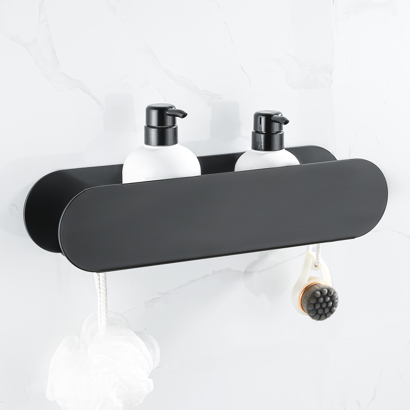 Koszyk półka łazienkowa czarna pod prysznic AS8801900