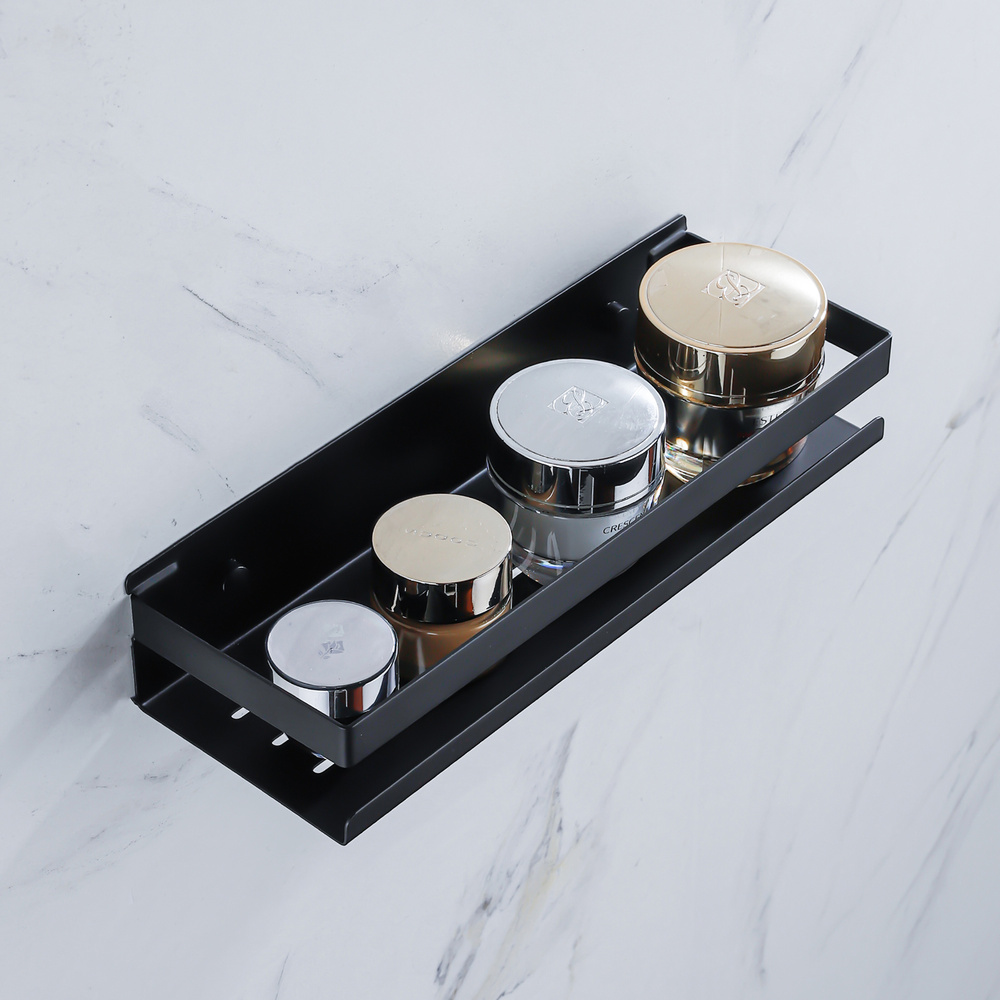 Koszyk półka łazienkowa czarna pod prysznic AS8801600