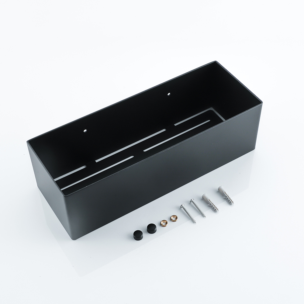 Koszyk półka łazienkowa czarna pod prysznic AS8802900