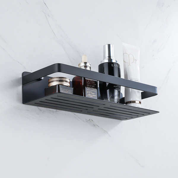 Koszyk półka łazienkowa czarna pod prysznic AS8801000