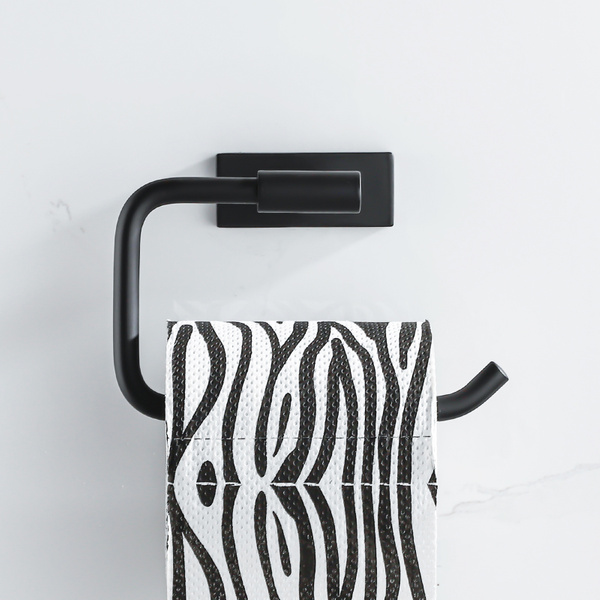 Uchwyt na papier toaletowy czarny AS8619500