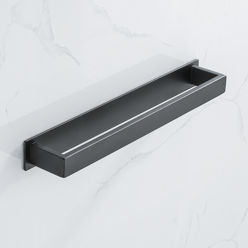 Wieszak łazienkowy czarny samoprzylepny AS8811000-400mm