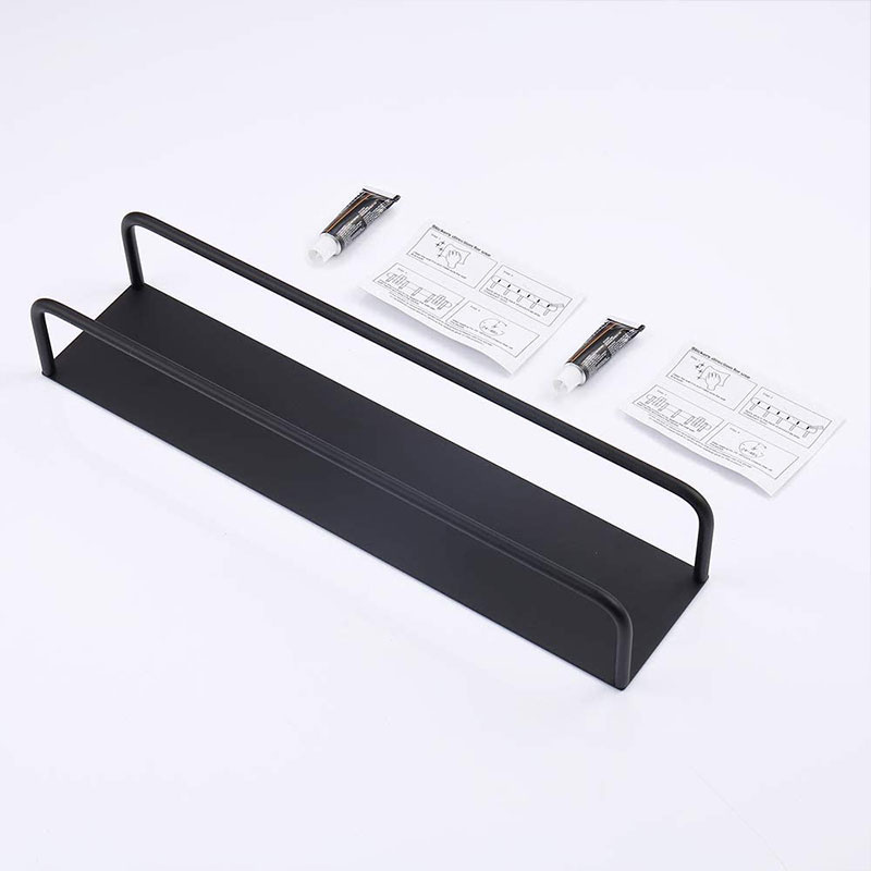 Wieszak ścienny łazienkowy na ręczniki czarny AS8900100