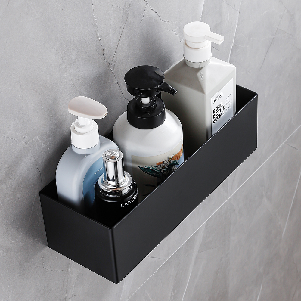 Koszyk półka łazienkowa czarna pod prysznic AS8802900