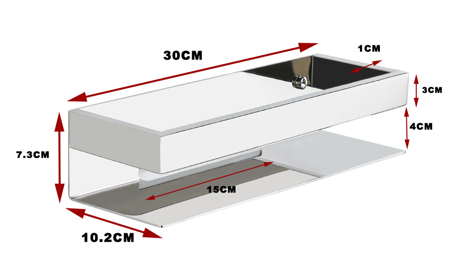 Koszyk półka łazienkowa chrom pod prysznic AS8802000