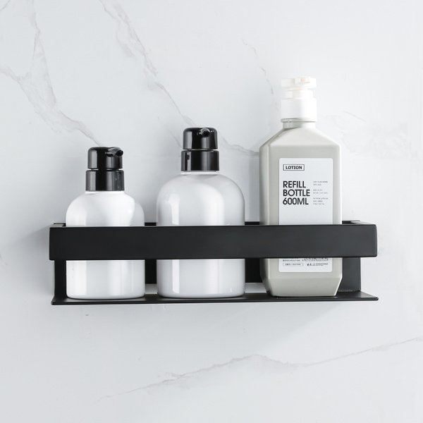 Koszyk półka łazienkowa czarna pod prysznic AS8802000