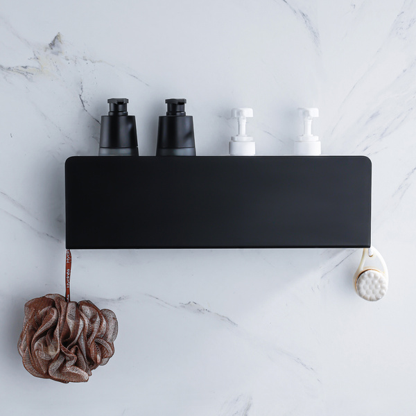 Koszyk półka łazienkowa czarna pod prysznic AS8801500